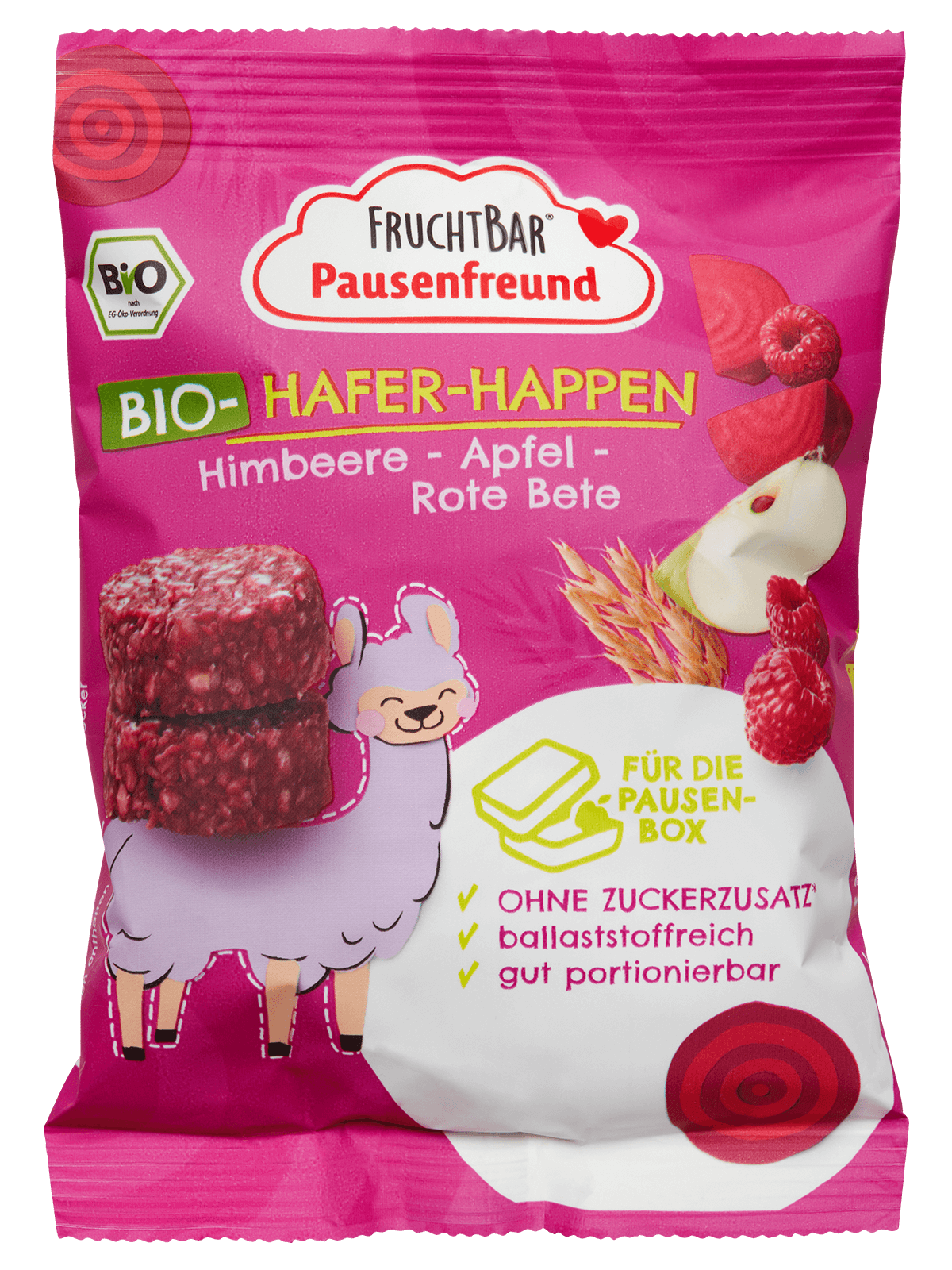 Bio Hafer Happen Himbeere, Apfel, Rote Bete