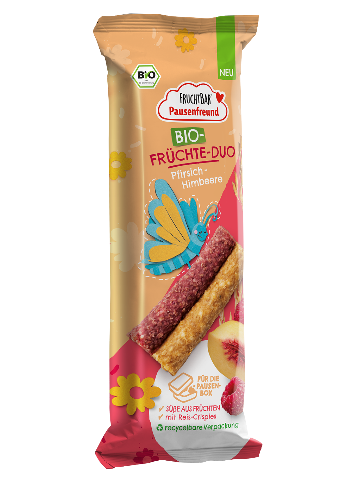 Bio Früchte Duo Pfirsich Himbeere