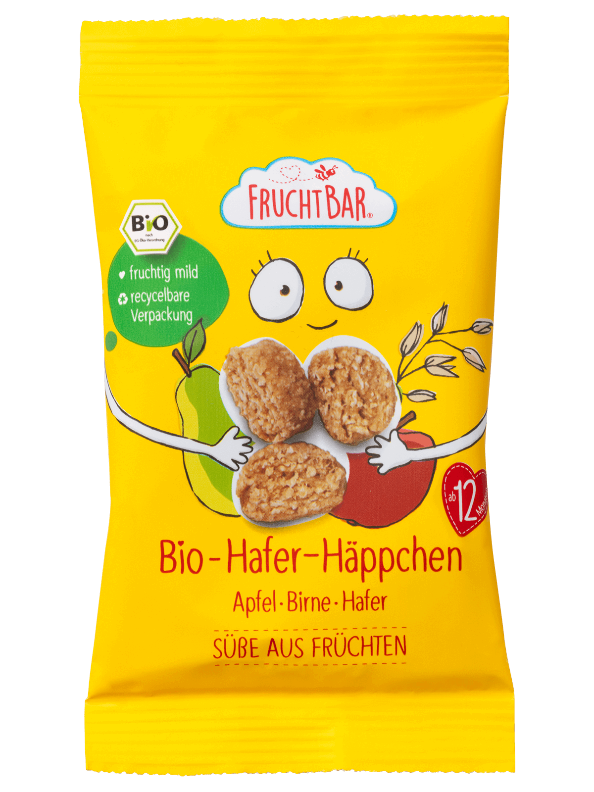 Bio Hafer Häppchen Apfel, Birne, Hafer