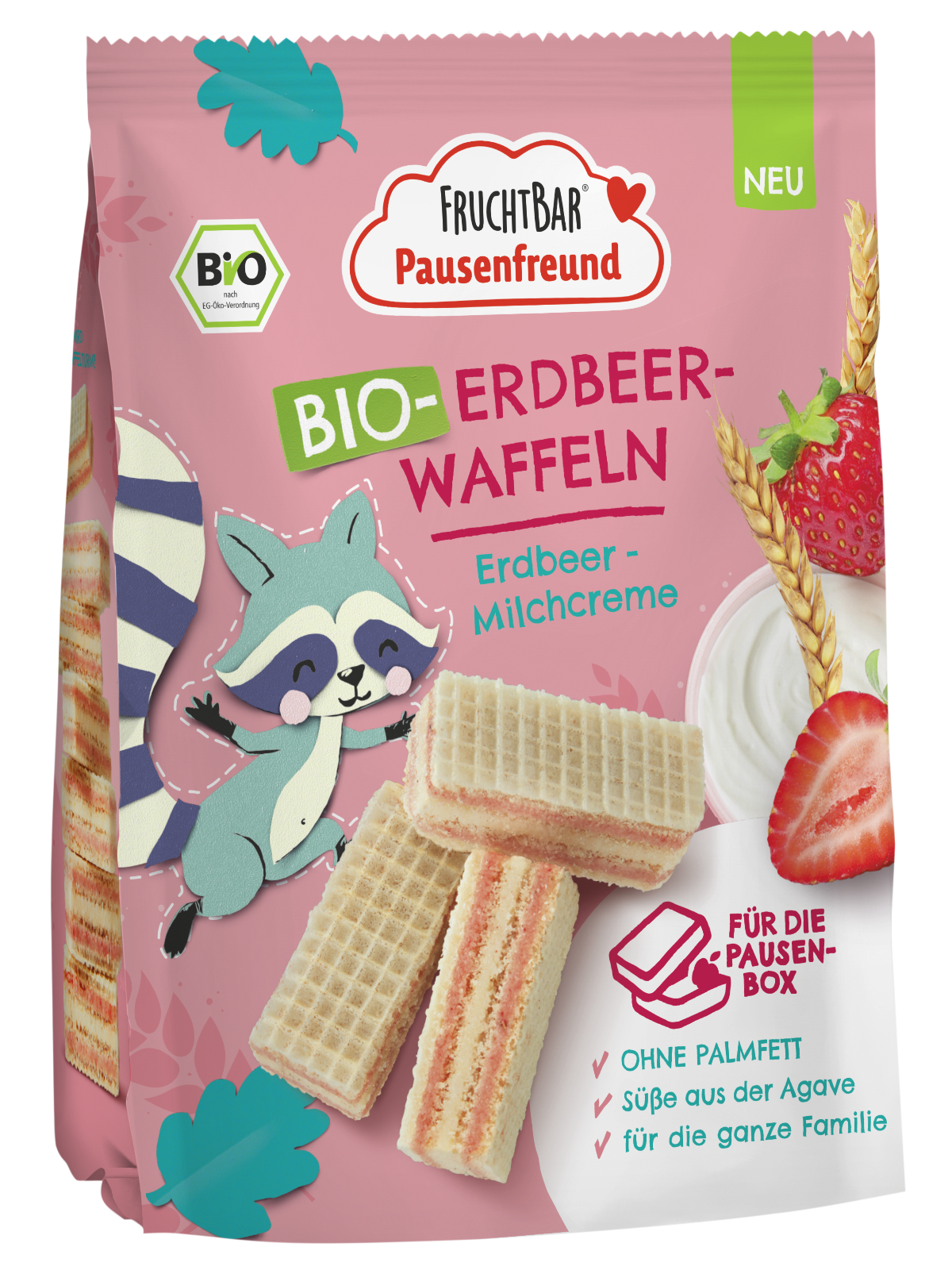 Bio Erdbeer Waffeln